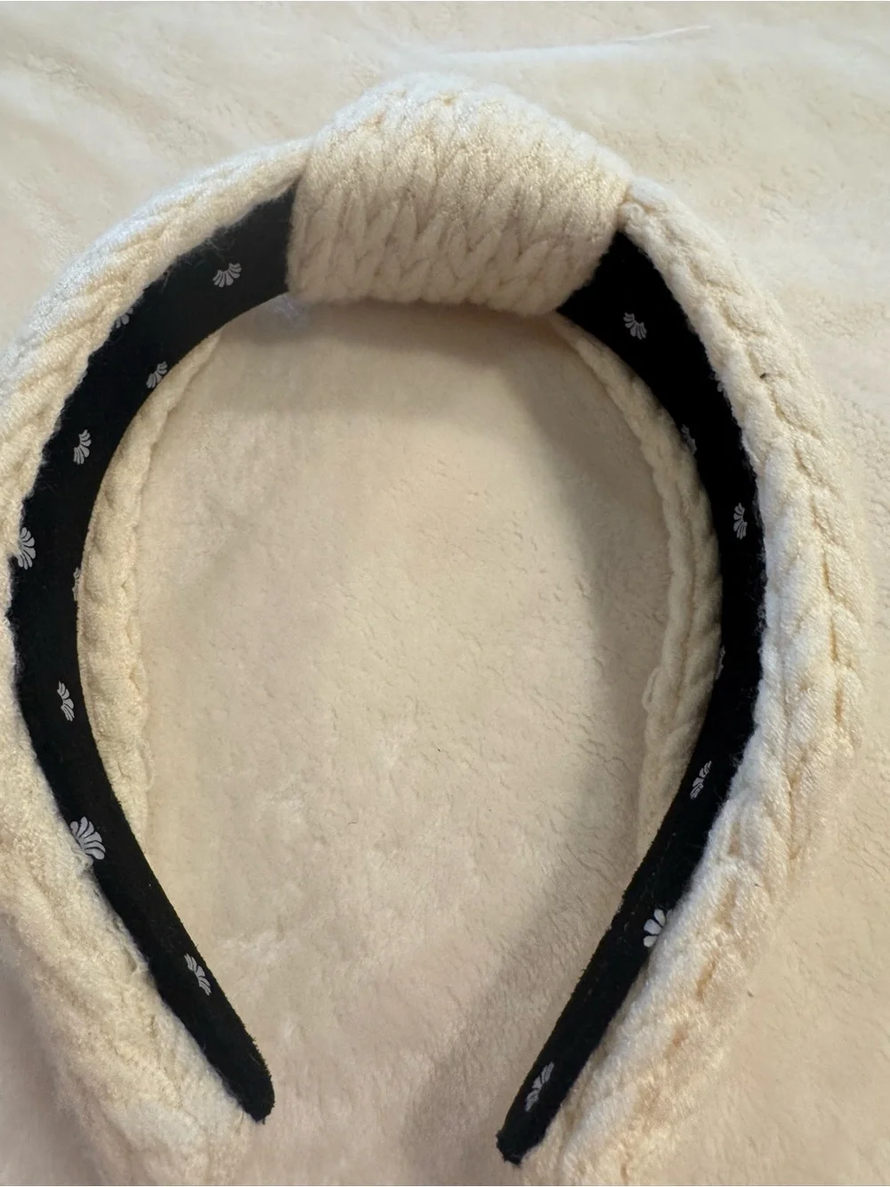 Lele Sadoughi cable-knit head band